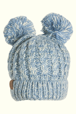 Best Double Pom Pom Beanie Winter Hats Two Pom