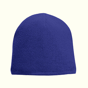 Royal Blue Satin lined Hat 9 Ridged Stitch