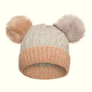 Best Double Pom Pom Beanie Winter Hats Two Pom