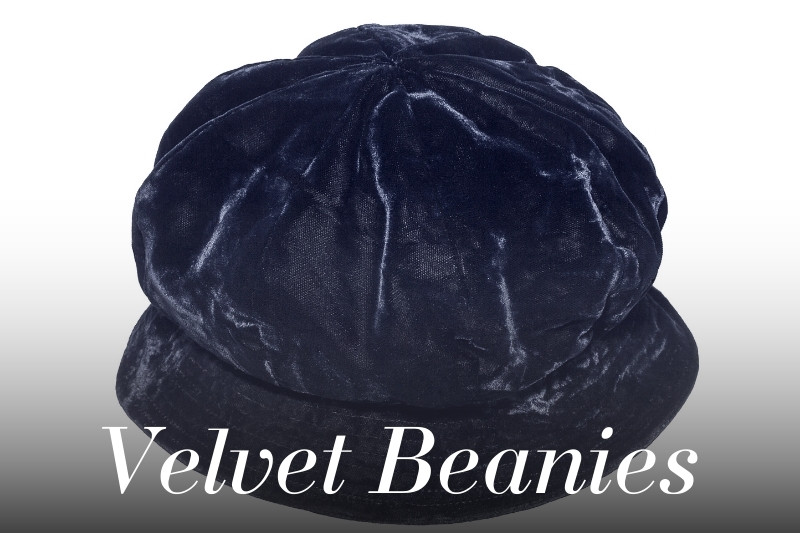Womens Velvet Beanies